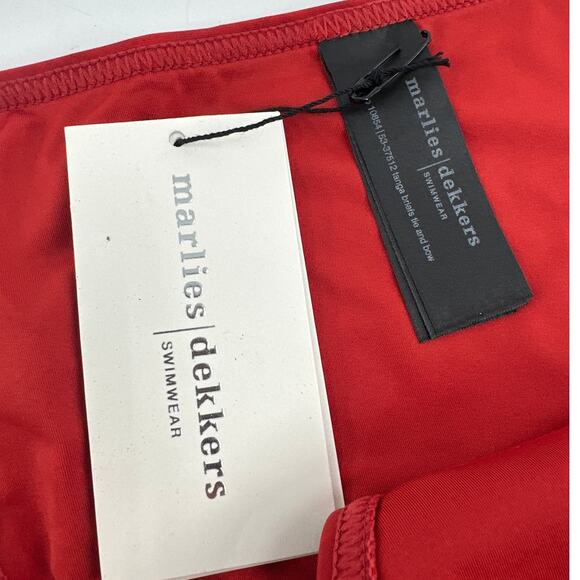 Marlies Dekkers Rubine Red Tie and Bow Bikini Bottom Size M - Picture 8 of 9